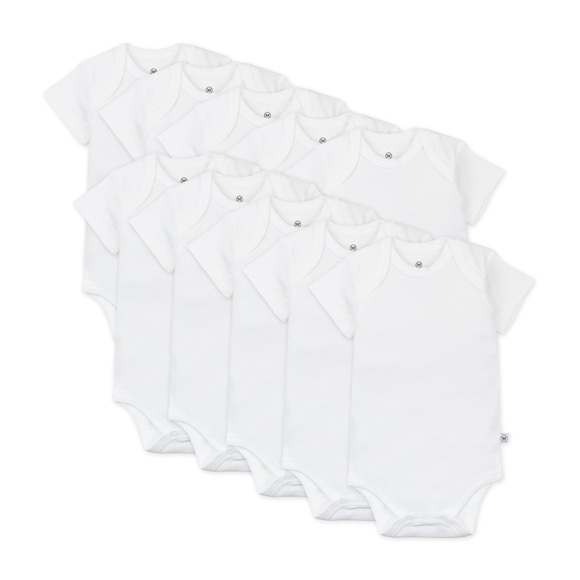 HonestBaby Other - New HonestBaby 10-pack Short Sleeve Bodysuits One-piece 100% Organic Cotton